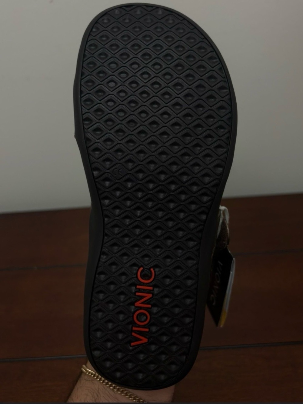 Vionic Metallic Bronze Shore Double-Strap Slide Sandal 11 - Picture 8 of 12
